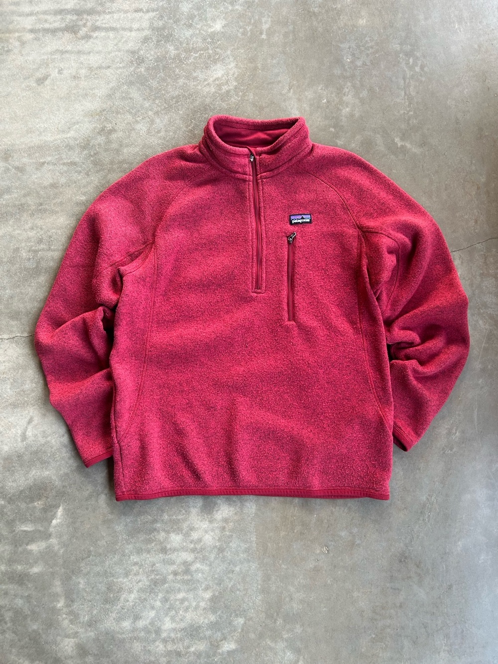 Patagonia Men’s Raspberry Zip-Up Fleece Pullover